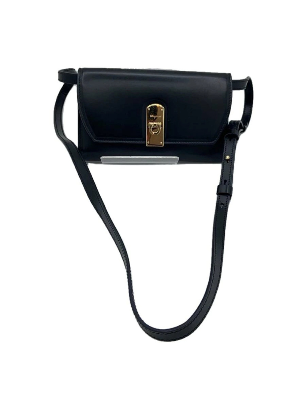Salvatore Ferragamo Shoulder Bag Leather Black